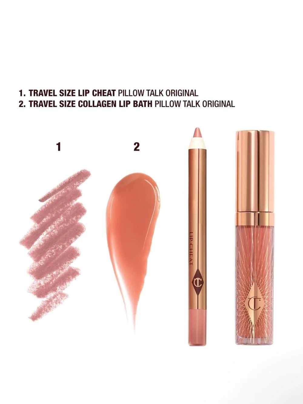 🌸 CHARLOTTE TILBURY Mini Pillow Talk Glossy Lip Duos - ORIGINAL